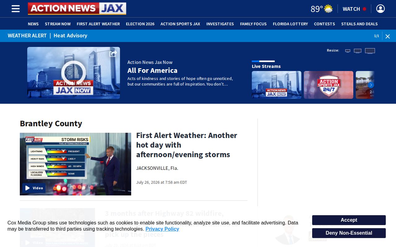 Action News Jax Brantley County regional crime report source
