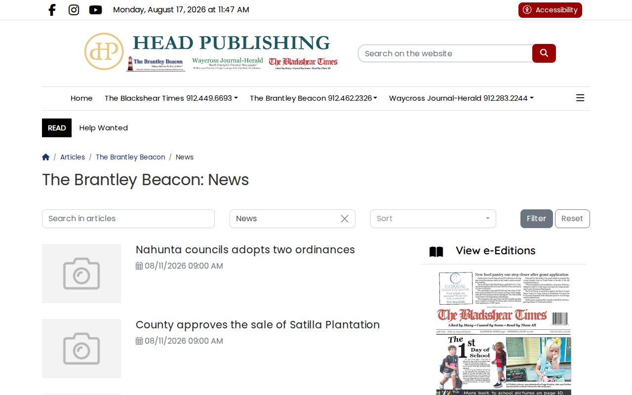 Brantley County local news source and public-safety coverage